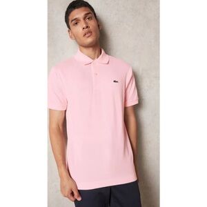 Men’s Lacoste Pink Silm Fit Polo Short Sleeve XXL